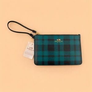 COACH PLAID WRISTLET